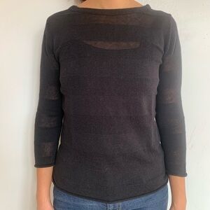 Tommy Black Knit Top